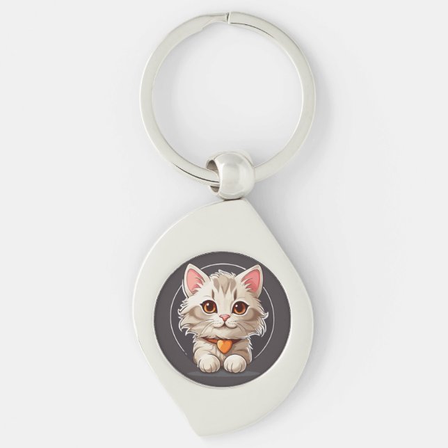 Llavero Gato Gatito Kawaii (Anverso)