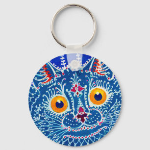 Llavero Gato gótico azul