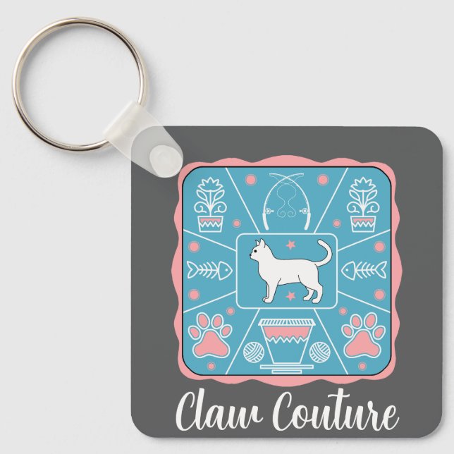 Llavero gato gracioso (Anverso)