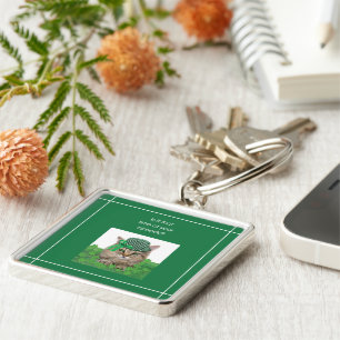 Llavero Gato gracioso en el Día de San Patricio