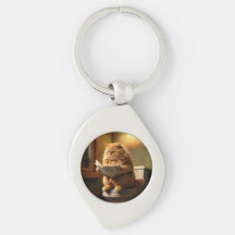 Gato gracioso en el inodoro | Quirky Baño Humor