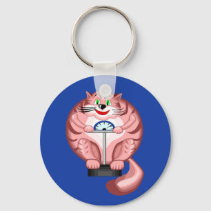 Llavero Gato graso a escala