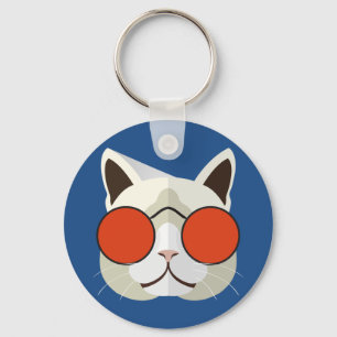 Llavero Gato Guay en gafas de sol