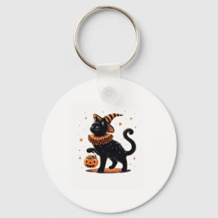 Llavero Gato Halloween Funny Spookin Season Cat Witch Pump