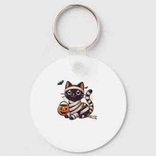 Llavero Gato Halloween Mamá, niños gatos adorables