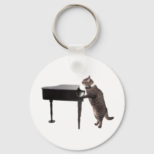 Llavero Gato jugando al piano