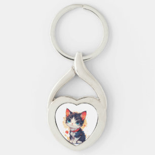 Llavero Gato Kawaii Adorable para Amantes de los Gatos