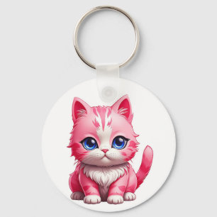 Llavero Gato Kitty Rosa
