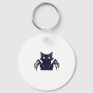 Llavero Gato Lindo y Espeluznante � Piernas de Araña y Ojo