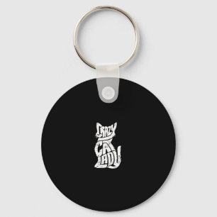 Llavero Gato Loco Dama Divertidas Chicas Mujeres Kitty Kit