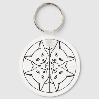 Llavero Gato Lover Kaleidoscope Gatos Corazón Cadena de Ll