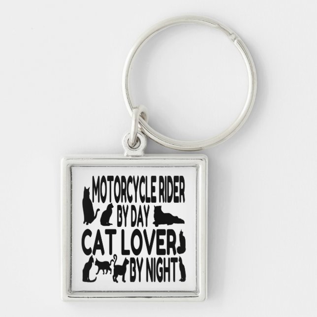 Llavero Gato Lover Motorcycle Rider