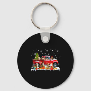 Llavero Gato Maine Coon Camión Rojo Árbol de Navidad Santa