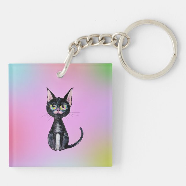 Llavero Gato Negro (Atrás)