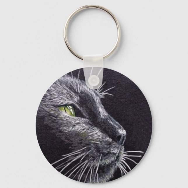 Llavero Gato negro (Anverso)