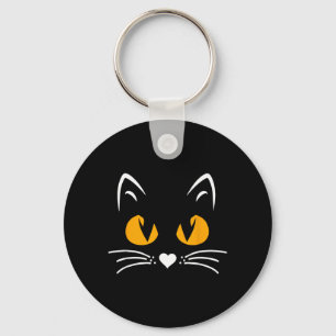 Llavero Gato negro aterrador de Halloween para niños y niñ