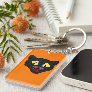 Llavero Gato negro de Halloween