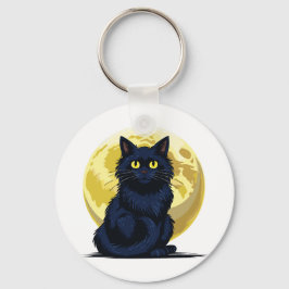 Llavero Gato negro enojado