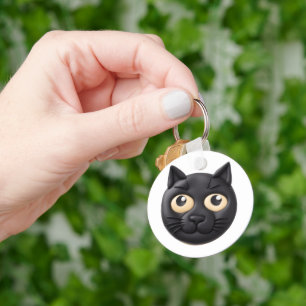 Llavero Gato negro inspirado en 3D