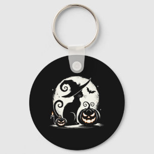 Llavero Gato Negro Rendimiento Amantes del Gato de Hallowe