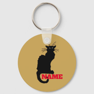 Llavero Gato negro, ruido de chat, cadena de teclas