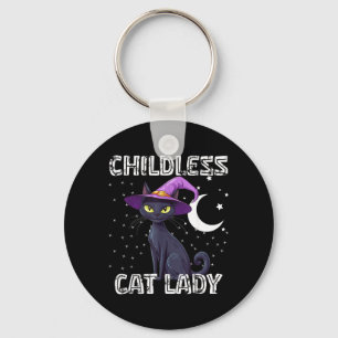 Llavero Gato Negro Sombrero de Bruja Espeluznante Señora G