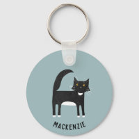 Gato negro y blanco personalizado