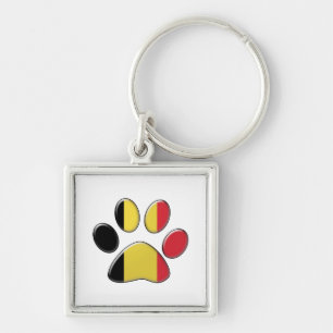 Llavero Gato patriótico de Bélgica