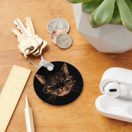 Llavero Gato petrificante de ojos inquietantes Purgar Gato