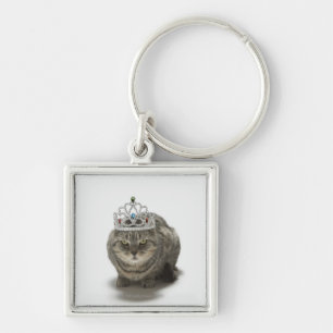 Llavero Gato que lleva una tiara