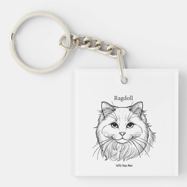 Llavero Gato Ragdoll (Frente)