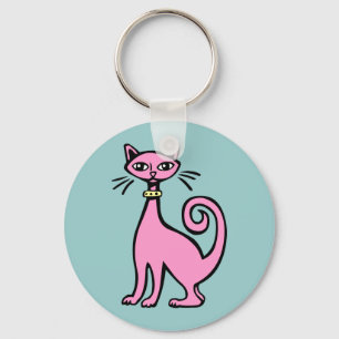 Llavero Gato retro - Personalizado