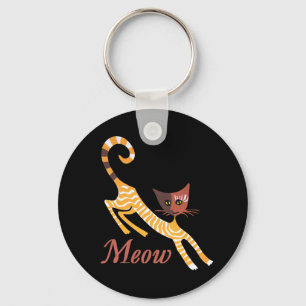Llavero Gato rojo gracioso