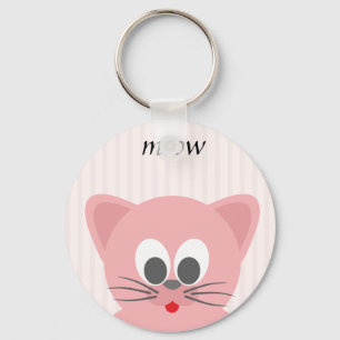 Llavero Gato rosa dulce de moda