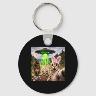 Llavero Gato Selfie Bigfoot Conejo OVNI Humor Pascua