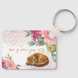 Llavero Gato Sleepe Naranja  Gatito Chica Gatito Lover