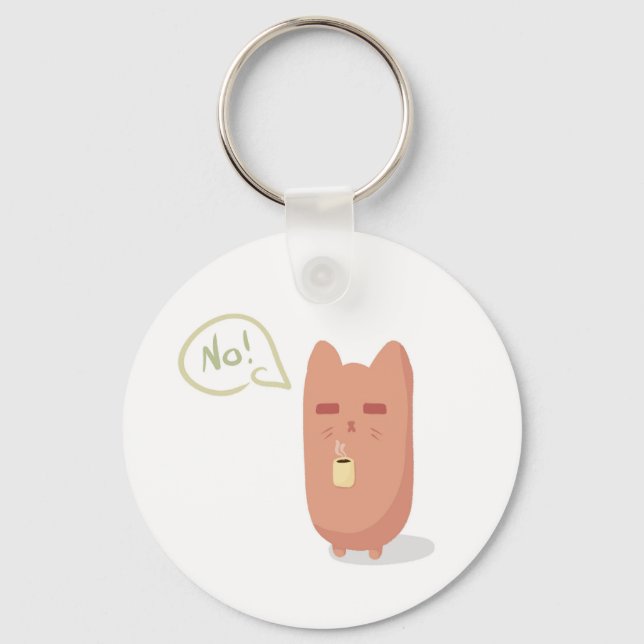 Llavero Gato somnoliento (Anverso)