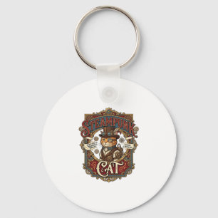 Llavero Gato Steampunk Vintage Steampunk Gato
