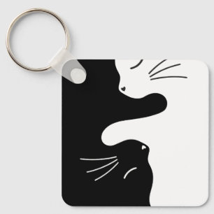 Llavero Gato Tai Chi Maestro Zen Gatito Equilibrado