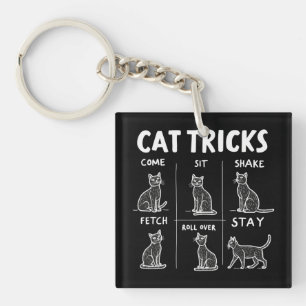 Llavero Gato trucos Purr-Fectamente Hilarious Feline Fun