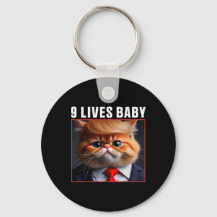 Llavero Gato Trump 9 Vidas Por Divertido Voto Por Gatos Tr