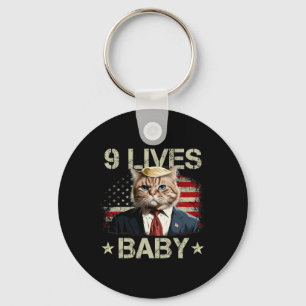 Llavero Gato Trump 9 Vidas Por Trump 2024 Victoria Ganador