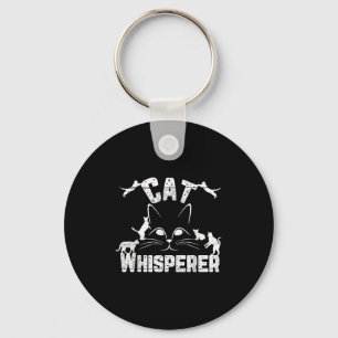 Llavero Gato Whisperer Funny Cat Lover Kitty Face Trastorn