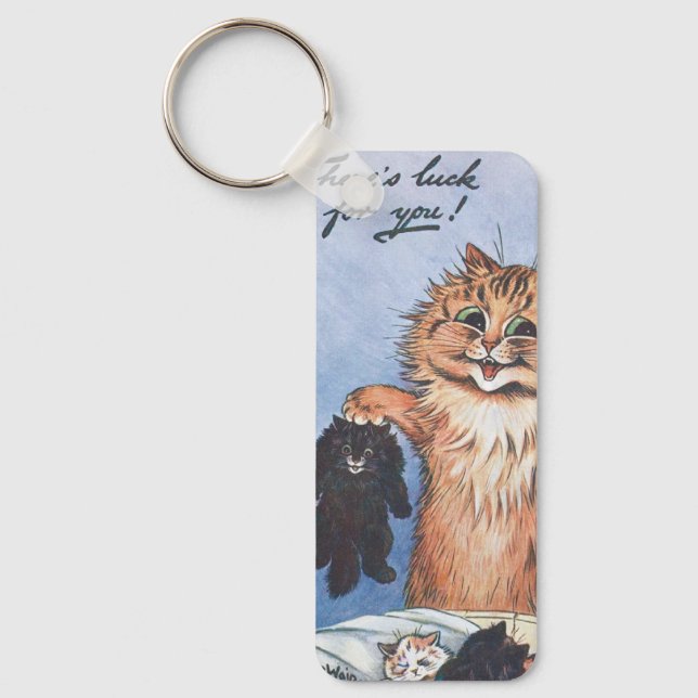Llavero Gato y gatitos, Louis Wain (Anverso)