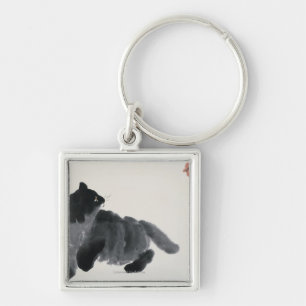 Llavero Gato y mariposa