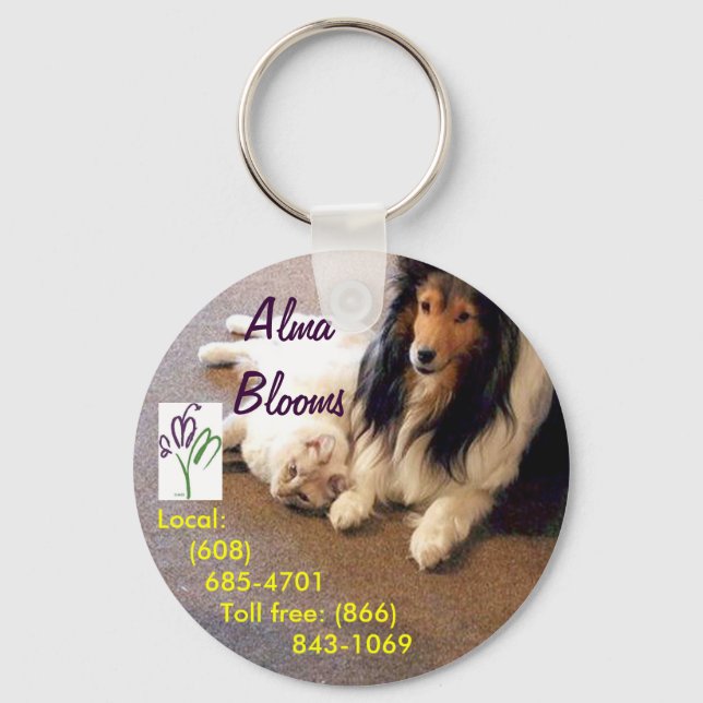 Llavero Gato y perro (Anverso)