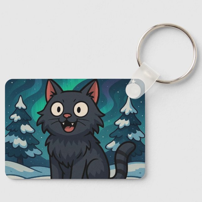 Llavero Gato Yule navideño islandés (Anverso)