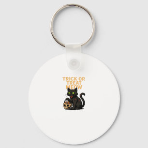 Llavero Gato Zombi � Truco o Trato Diseño de Halloween Meo