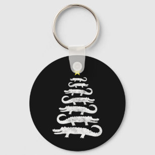 Llavero Gator Christmas Tree Wild Alligator Xmas Gracioso