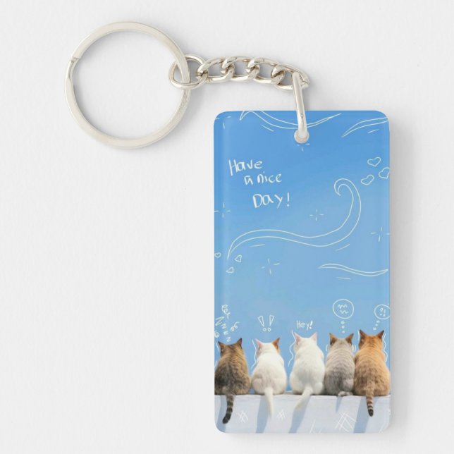 Llavero Gatos adorables (Frente)